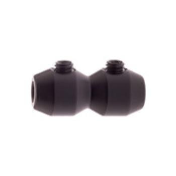 Seilklemme Aluminium schwarz mit 2 Schraubklemmen